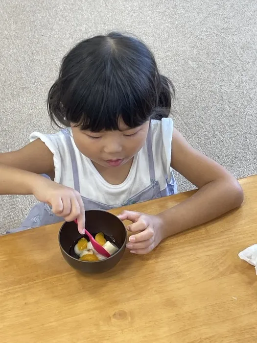 放課後等デイサービスぽかぽか吉田町/夏のおやつづくり🍊