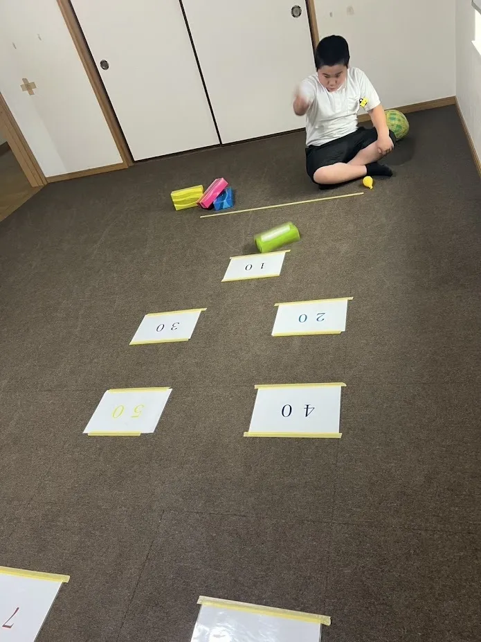 愛YOUわくわく広場　たちばな/箱ティッシュカーリングをしたよ🥌