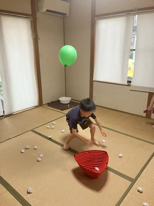 愛YOUわくわく広場　たちばな/タッチin風船ゲームをしたよ🎈