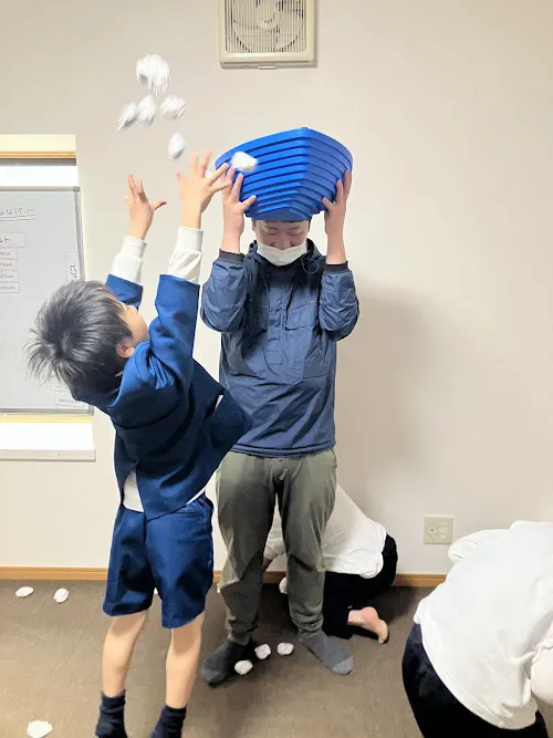愛YOUわくわく広場　たちばな/玉入れ遊びをしました(^▽^)/