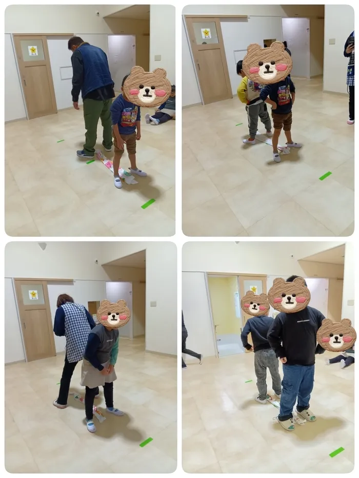 ブロッサムジュニア下永田教室（児童発達支援★放課後等デイサービス）/タオル取りゲームをしたよ✨