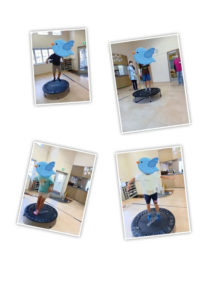 ブロッサムジュニア下永田教室（児童発達支援★放課後等デイサービス）/トランポリンをしたよ🐥