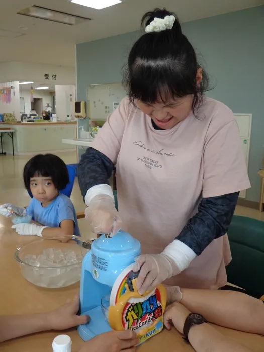 児童発達支援・放課後等デイサービス　ばんなぐろ/が～りが～りかき氷🍧