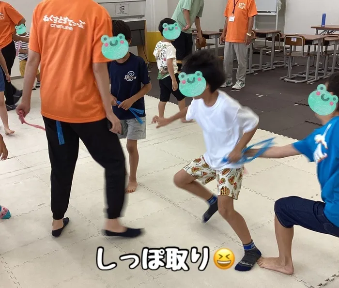 【古河市の運動療育・学習支援/送迎あり】ねくすとすてっぷonanuma/しっぽ取りゲーム✌️