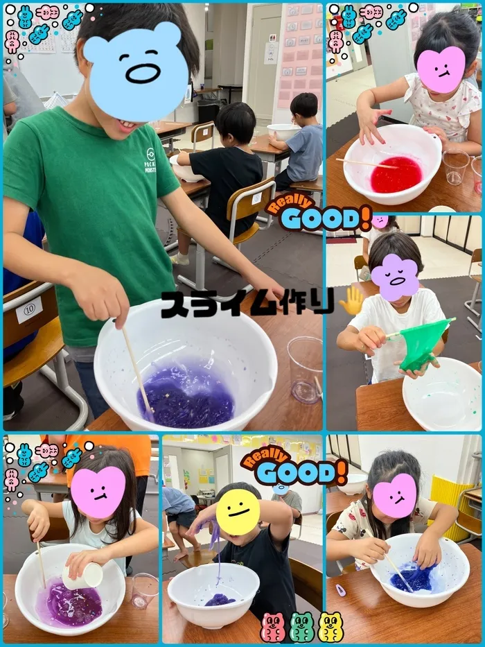 【古河市の運動療育・学習支援/送迎あり】ねくすとすてっぷonanuma/スライムを作ろう☺️