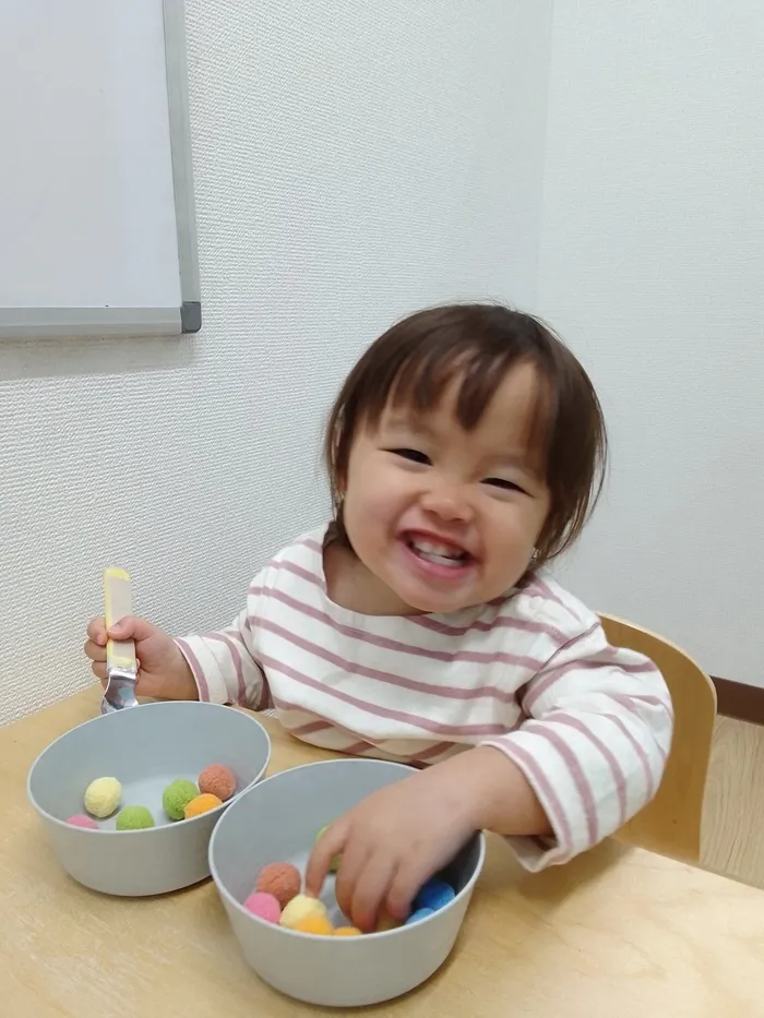 てらぴぁぽけっと平野教室/スプーンの練習🥄💛