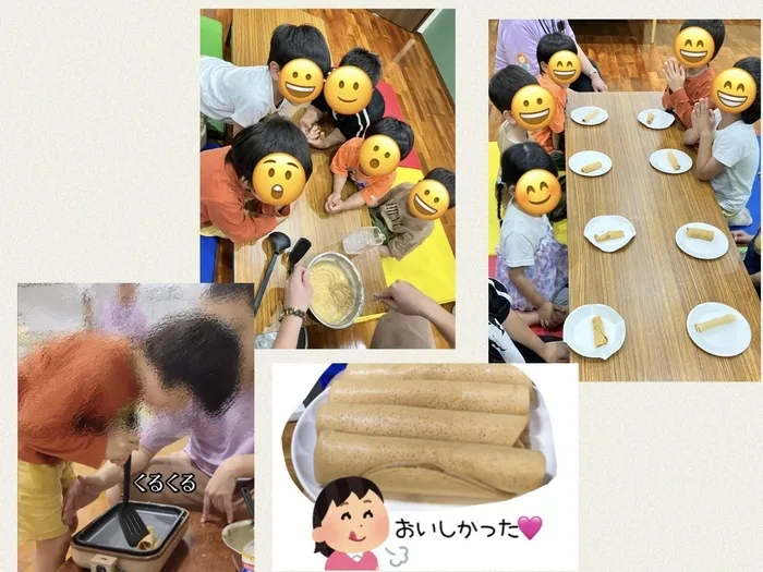はぴじゅに首里城西校/おやつクッキング