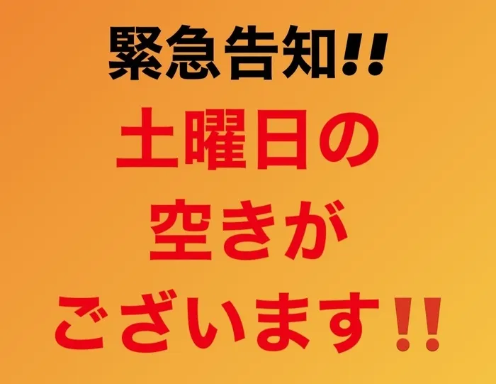 てらぴぁぽけっと鳩ヶ谷教室/ご利用日の告知