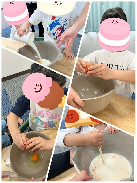 からふるジュニア/食育・・・ホットケーキ作り