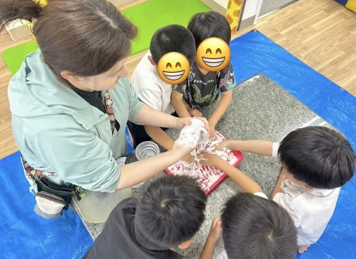 きりんのあくびkids さんのせ/コンディショナー粘土🧴