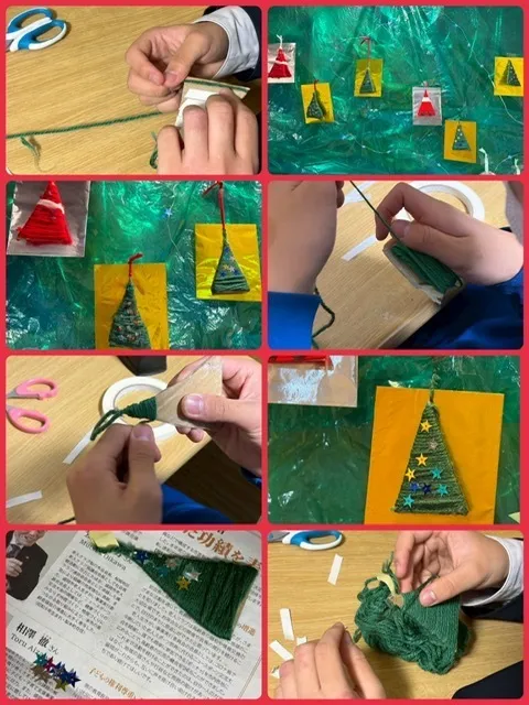 ぐっどすまいる 盛岡みたけ/12月の制作のクリスマスツリー🌲