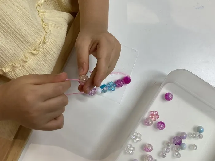 unico浦和/キラキラビーズアクセサリー作り