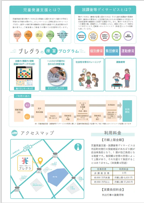 児童発達支援・放課後等デイサービス　プレグラ/外部環境