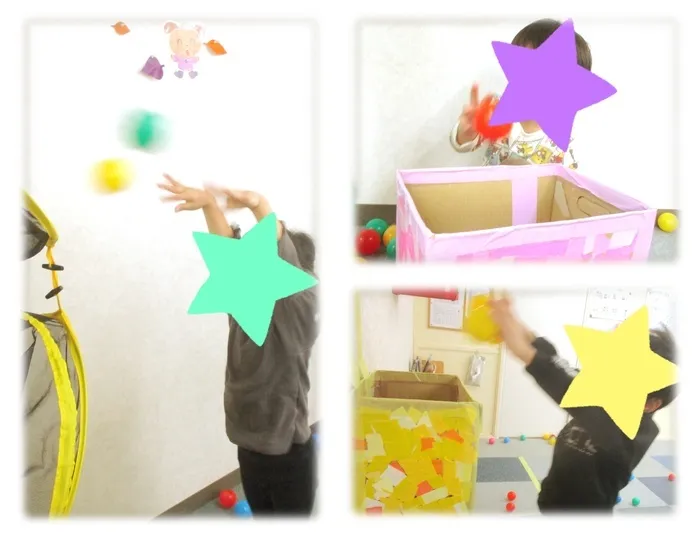 あそび王国　野田本部事業所	/カラーボールでの遊びです✨