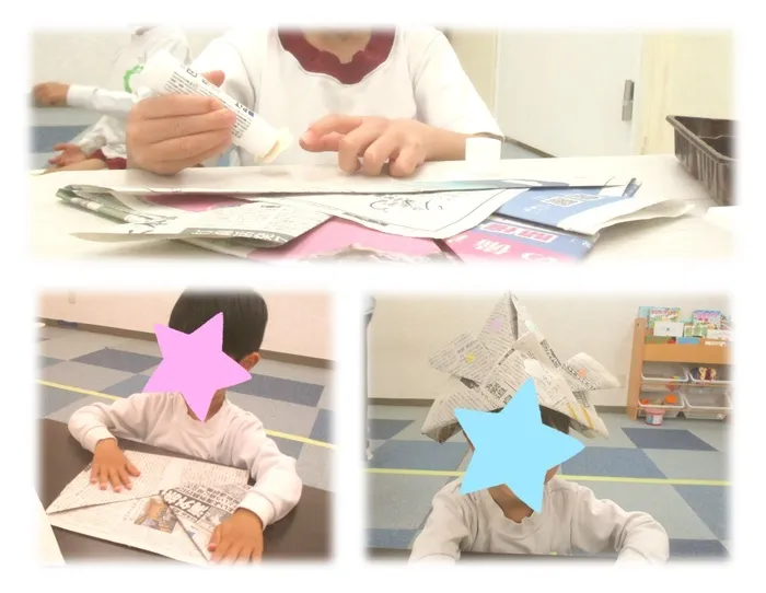 あそび王国　野田本部事業所	/かっこいいかぶとを作りました✨