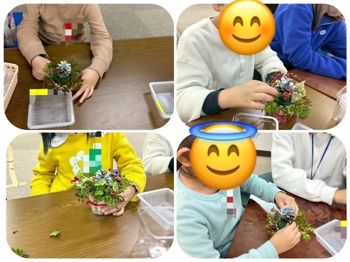 放課後等デイサービス　キラキラ萩野町				/クリスマスアレジメント💐🤍