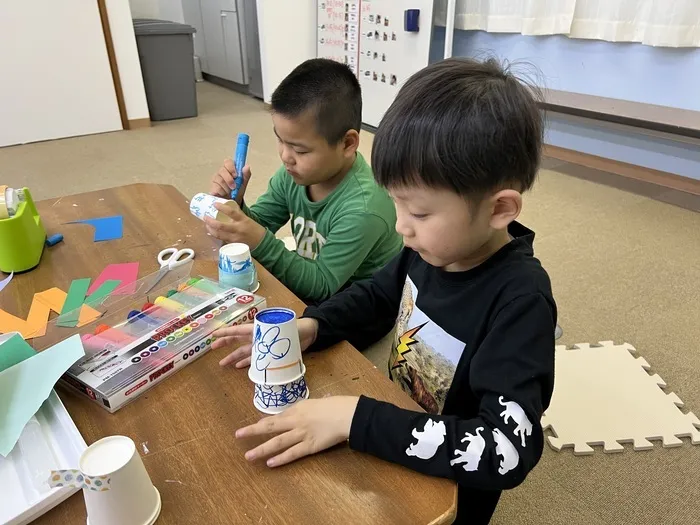 放課後等デイサービスぽかぽか岡宮/紙コップロケット🚀