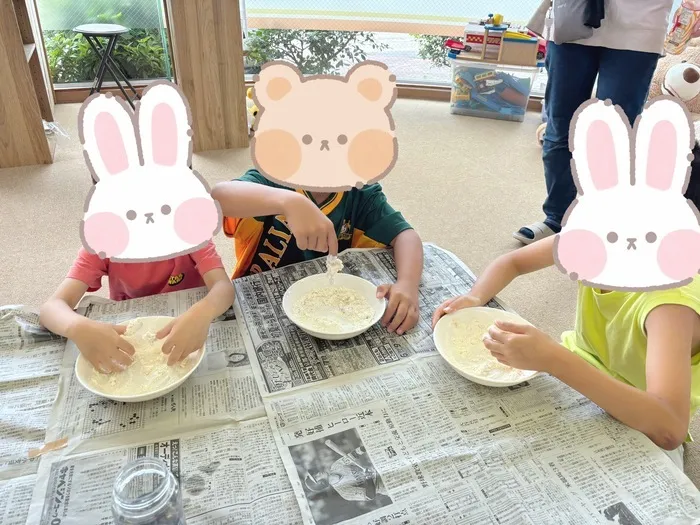 放課後等デイサービスぽかぽか岡宮/小麦粉ねん土🍞