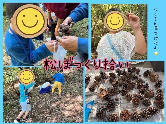 ココノハーツ 名古屋鳴海教室/松ぼっくり拾いに行ってきたよ🌞