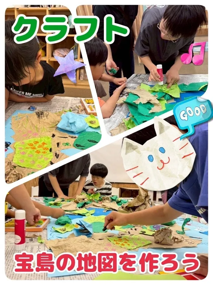 WONDER FULL/【わんだふる】クラフト《宝島の地図を作ろう》🖍️