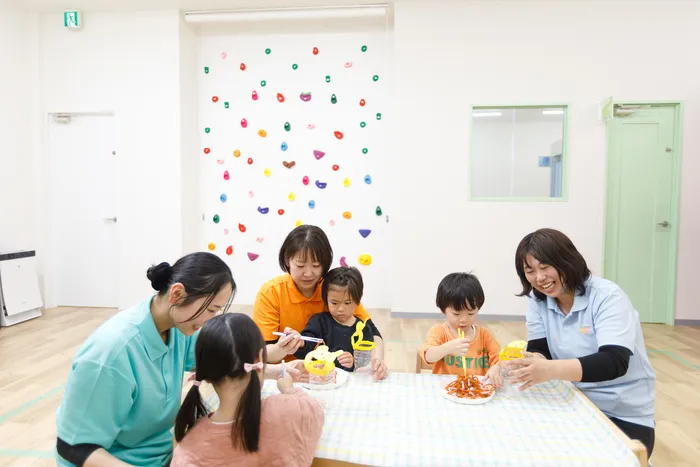 集団活動でお友達と協力する機会を大切にしています 