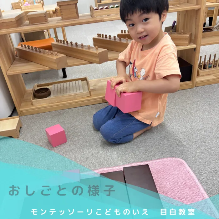 モンテッソーリ　こどものいえ　目白教室/モンテッソーリ教育✨～ピンクタワーの活動✨～