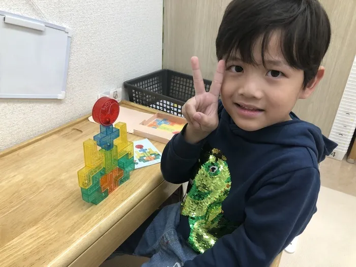  個別療育のゆめラボ東雲教室【月曜日～土曜日開所・体験見学受付中！】/動物ブロック🦒🐇🧱