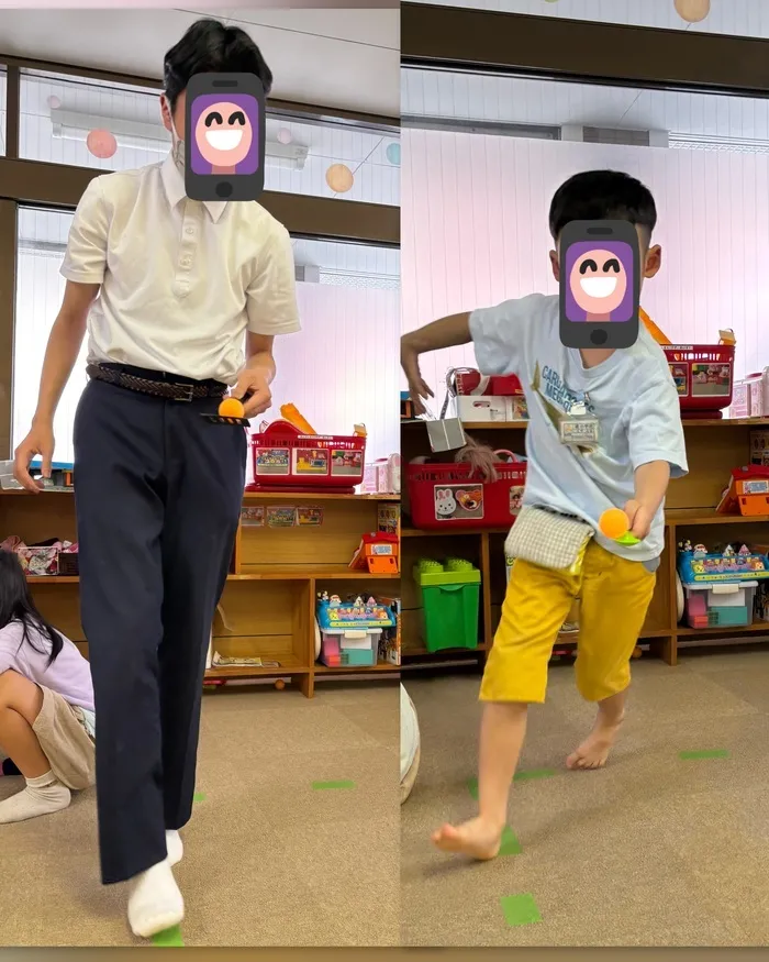 放課後等デイサービスぽかぽか伊東/お玉リレー🪺