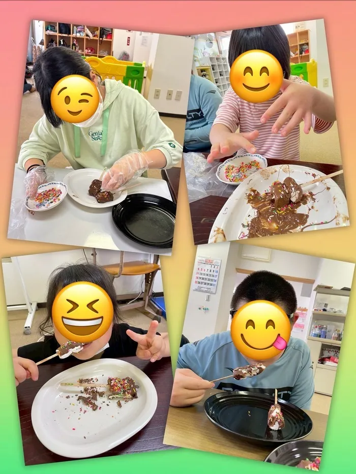 放課後等デイサービスぽかぽか伊東/お菓子作り🍡🍫