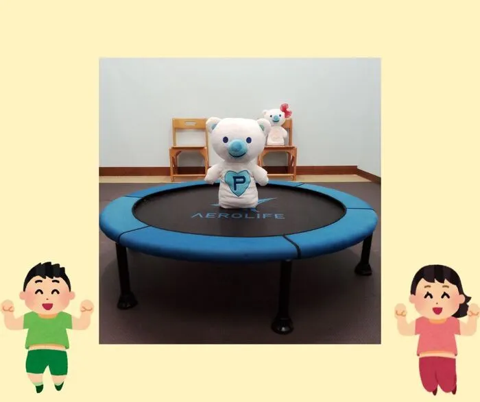 《駐車場完備/０～６歳/平日空きあります！》コペルプラス与野バイパス教室/今月の粗大運動 トランポリン✨