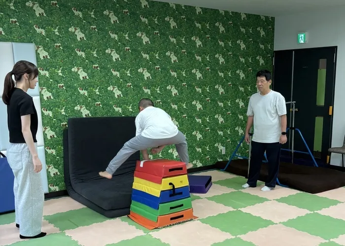 運動療育むーん/跳び箱✨️