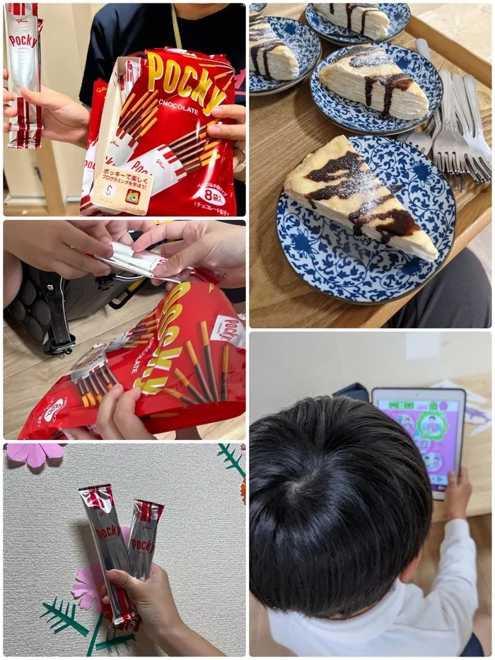 コモンチャイルドケア/タブレットで遊ぼう😄とポッキー🍫の日🎶