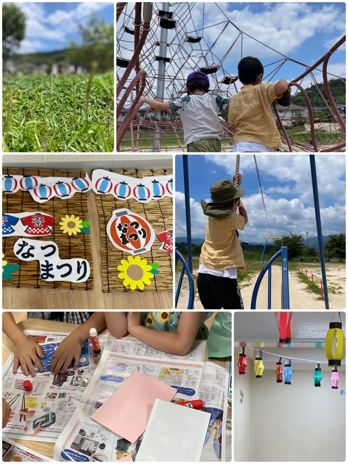 コモンチャイルドケア/公園遊び🥎と夏祭り準備🎆