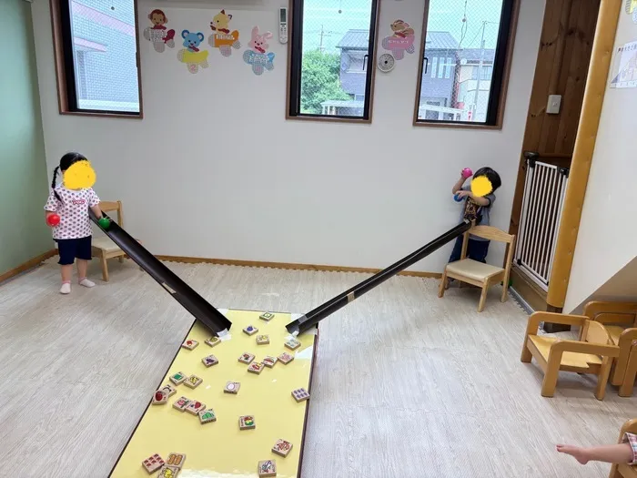 児童発達支援 えほんの木 守山/「コリント遊び」を行いました！