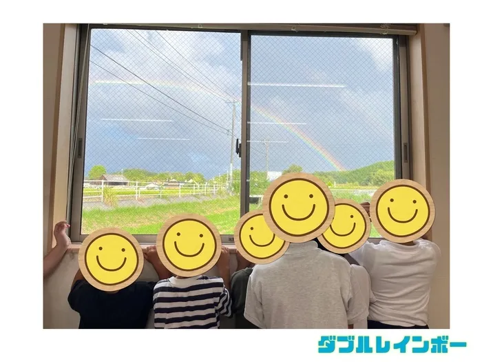 あそび王国　津山河辺事業所/虹が見えたよ🌈