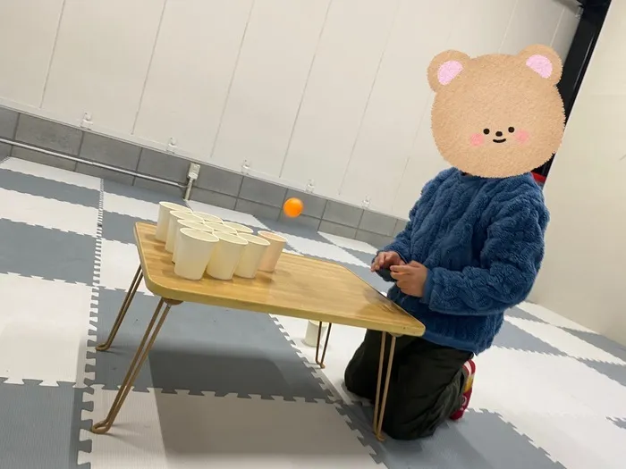 児童発達支援・放課後等デイサービス　すたーりー八尾/紙コップに入るかな🤔