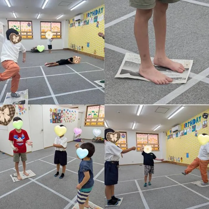 ひまわりはぁと光善寺/新聞紙じゃんけん