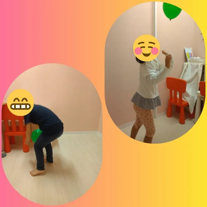  ブロッサムジュニア　小田原鴨宮教室/風船バレーをしよう❢
