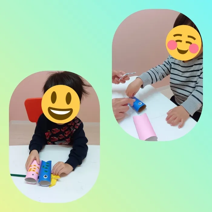  ブロッサムジュニア　小田原鴨宮教室/鯉のぼりを作ろう❢