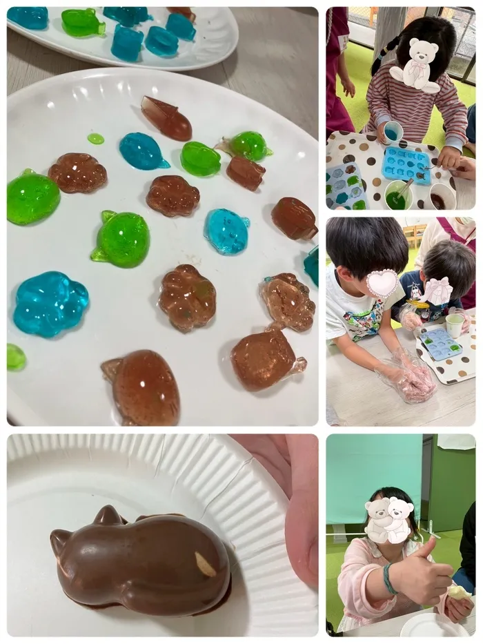 わくわく子供ひろば坂の上/チョコマシュマロ⭐️キラキラ宝石グミ
