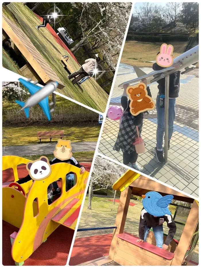 わくわく子供ひろば坂の上/空港公園✈️☁️