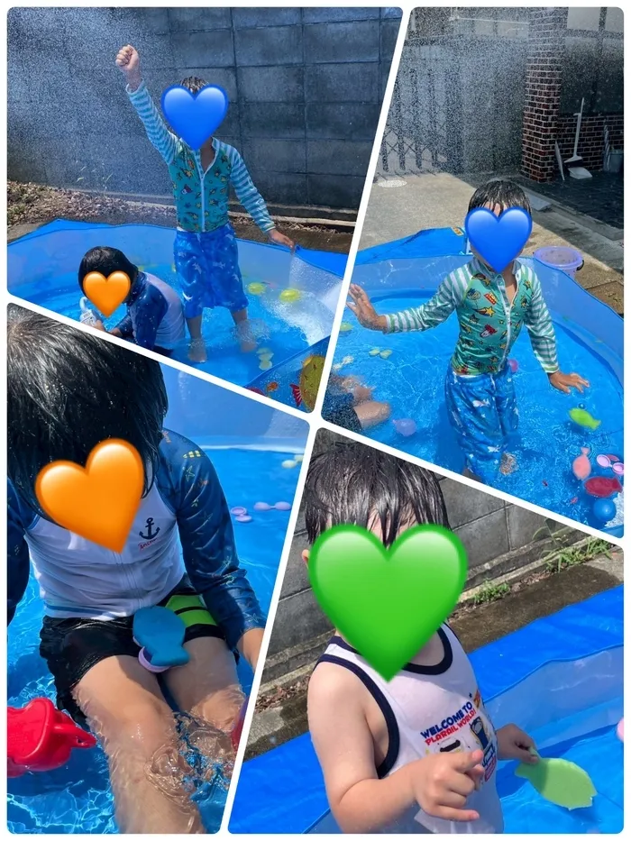 わくわく子供ひろば坂の上/水あそび💦