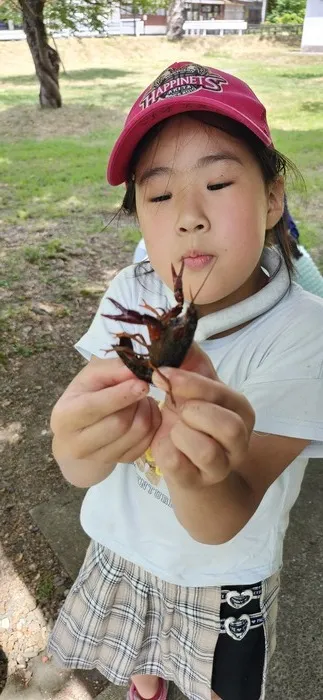 児童発達支援・放課後等デイサービス　クローバー田町/7/19 ザリガニ釣りイベント　in　真人公園