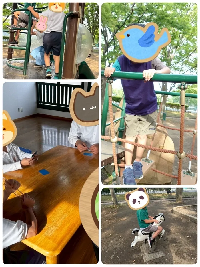 放課後等デイサービスぽかぽか清水町/公園🏞️とカードゲーム🎴