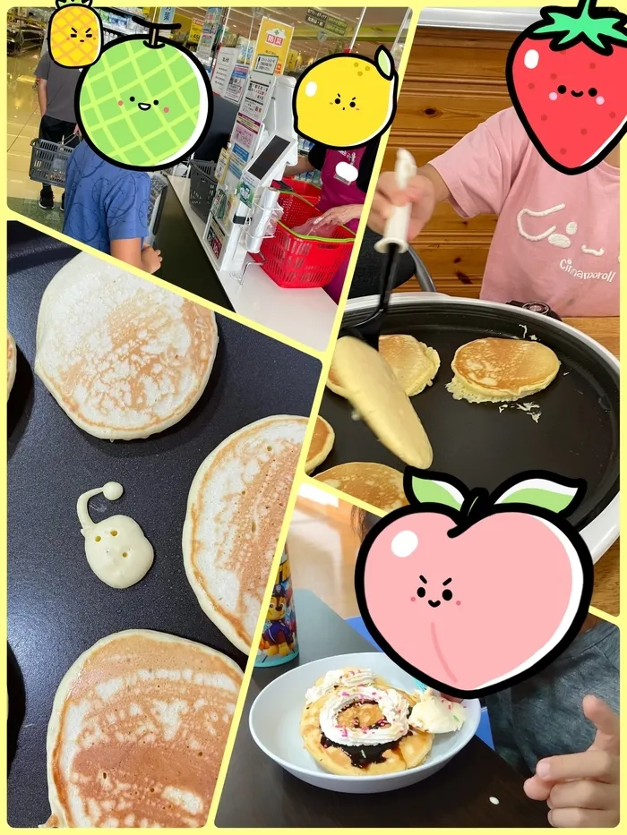 放課後等デイサービスぽかぽか清水町/パンケーキを作って、食べよう𓌉🥞𓇋 ‎