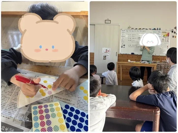 放課後等デイサービスぽかぽか清水町/傘の壁面を作ったよ☂️