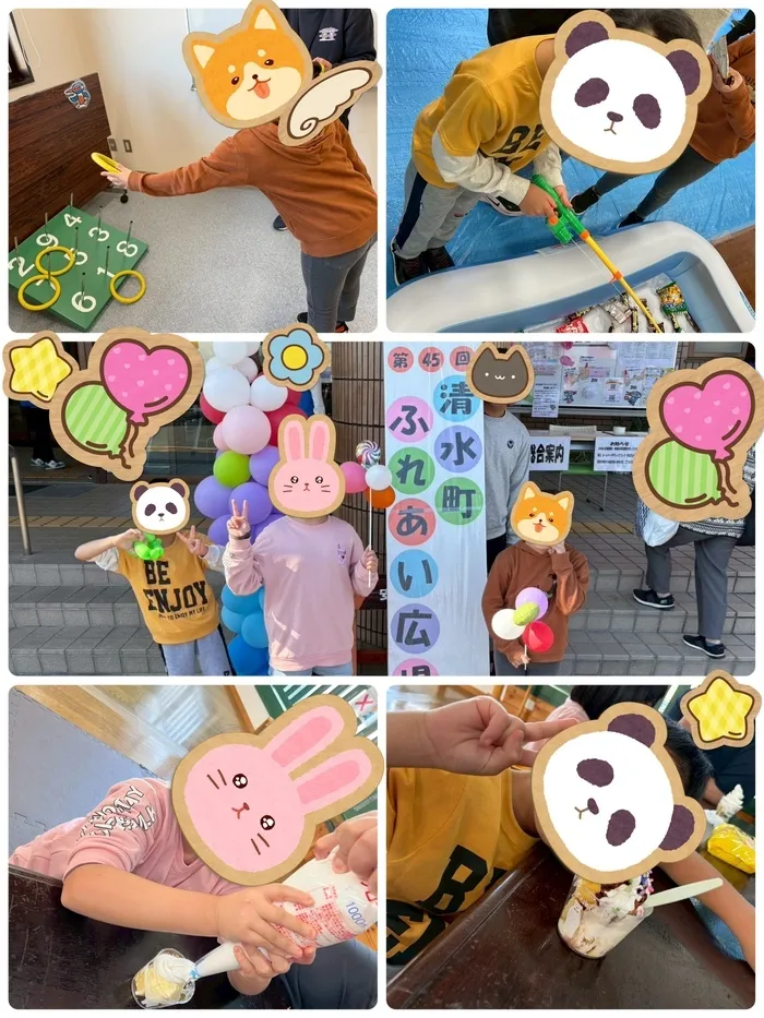 放課後等デイサービスぽかぽか清水町/おまつりに行きました🎈&おやつにパフェを作ったよ🧁