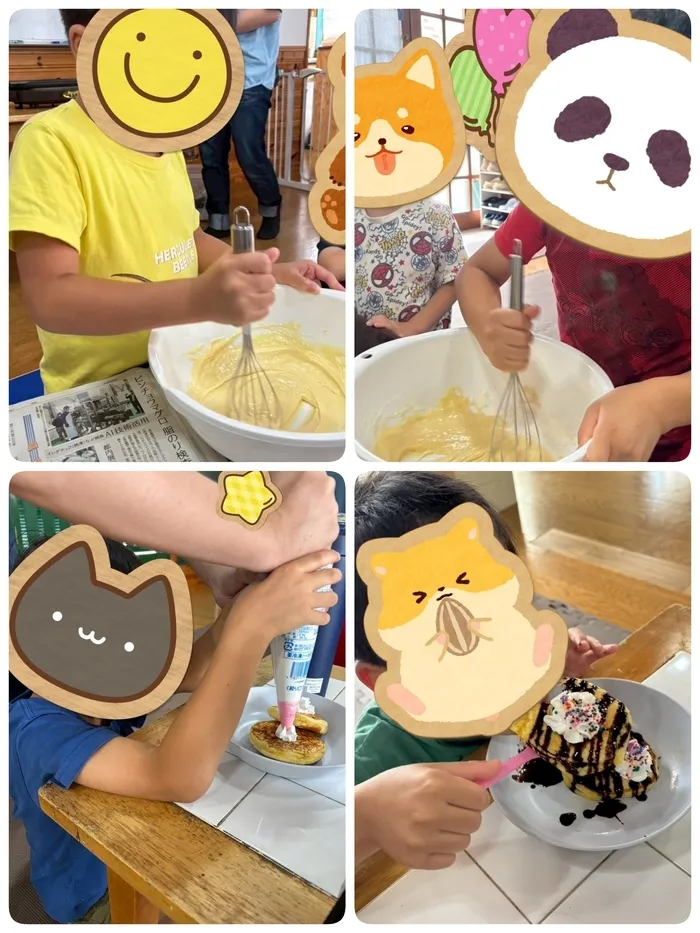 放課後等デイサービスぽかぽか清水町/ホットケーキを作ったよ🥞