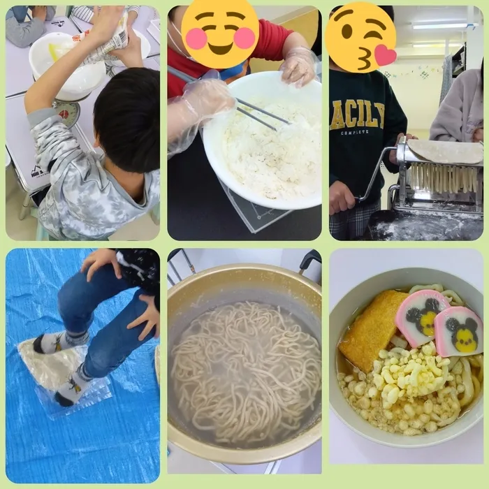 ブロッサムジュニア柏木教室/うどん作り🍜