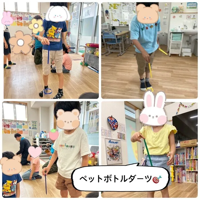 ウィズ・ユー鶴ヶ島若葉教室/ペットボトルダーツ🎯